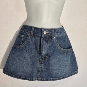 EMMIOL denim mini skirt, size small/26" waist   NWT